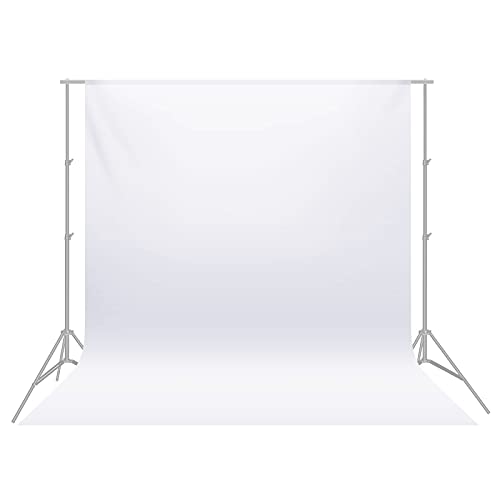 NEEWER 6 x 9FT / 1,8 x 2,8M Fotostudio 100% reiner Polyester faltbarer Hintergrund Hintergrundbild für Fotografie, Video und Fernsehen (nur Hintergrund), Weiß