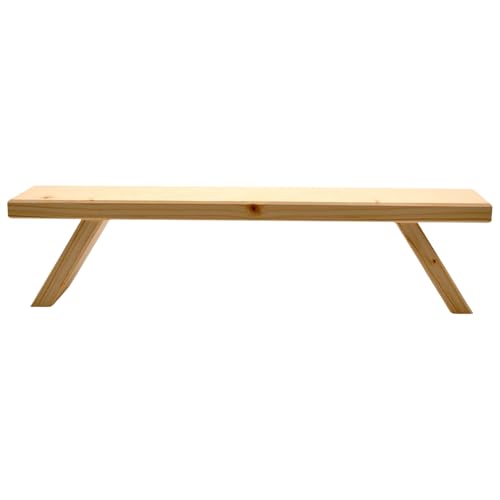 Erzwelt - Schwibbogenbank aus Holz – Fensterbank Erhöhung für Lichterbogen – Holzbank für Schwibbogen – ideal als Deko Bank & Blumenbank – Original Erzgebirge - 40 x 10 x 7 cm