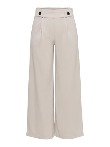 JDY Damen JDY geggo new long pants jrs nos Hose, Chateau Gray/Detail:black Buttons, L EU