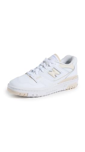 New Balance Women's 550 Sneakers, White/Linen, 40 EU