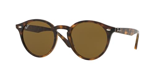 Ray Ban Unisex Sonnenbrille RB2180, Gr. Medium (Herstellergröße: 51), Braun (Gestell: havana, Gläser: dunkel braun 710/73)