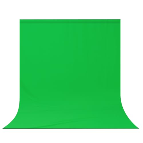 DUYIKJ Greenscreen-Hintergrund, 3 x 2 m, großer Fotohintergrund, Fotohintergrund, Bildschirm für Streaming, Zoom, Foto, Musselin, grüner Vorhang, Videoaufnahme, Greenscreen, Bild, Fotoshooting