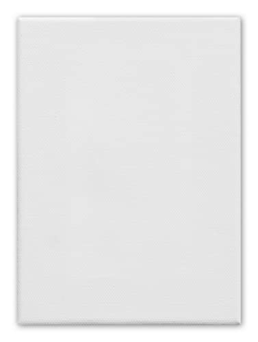 Kangaro Leinwand - canvas 13x18cm 380gr/m2 100% Baumwolle mit Kiefernholzrahmen, Weiss