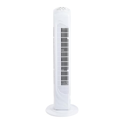 wonderlamp Velao Turmventilator, oszillierend, 3 Geschwindigkeiten, 45 W, Timer, Standventilator, Höhe 73 cm, Durchmesser 23,5 cm