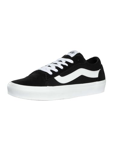 Vans Herren Vero Wildleder-Sneaker, Black/White, 43 EU