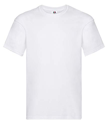 Fruit of the Loom Herren SS022M T-Shirt, Weiß (Weiß 30), Medium