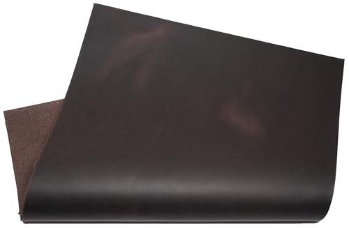 HAPPER STUDIO Rindsleder 1,7 mm Stärke Pull-Up Crazy Horse Leder. Echtlederblätter für Basteln. (1, Braun Coffee, A4 (210 x 297mm))