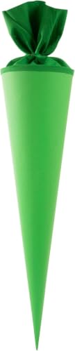 goldbuch 97 822 Bastelschultüte Grün, 70 cm, Rohling zum Selbstgestalten