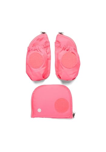 ergobag Fluo LED Seitentaschen Set Pink