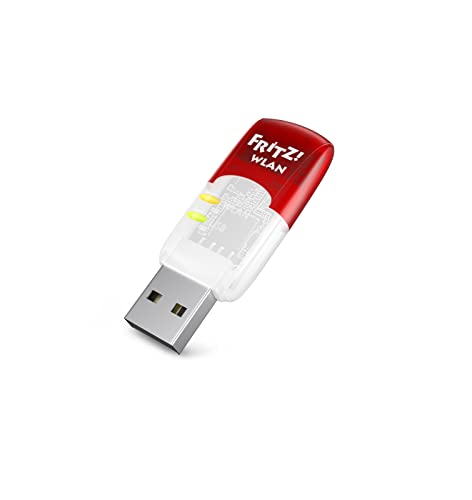FRITZ!WLAN Stick AC 430 MU-MIMO (bis zu 433 MBit/s, Dualband-WLAN für 2,4-GHz- oder 5-GHz-Verbindungen, Multi-User-MIMO, WPA2)
