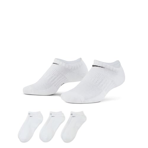 Nike Unisex U Nk Hverdag Cush 3pr Socken, Weiß / Schwarz, M EU