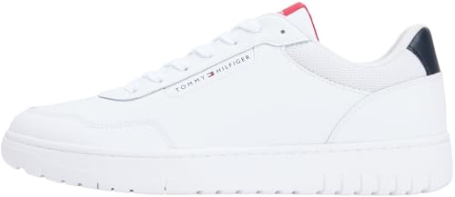 Tommy Hilfiger Herren Basket Core Lite LTH FM0FM05868 Low-Top, Weiß (Weiß), Größe 45