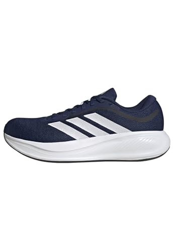 adidas Unisex Response Runner 2 Running Shoes, Dark Blue/FTWR White/Matte Silver, 43 1/3 EU