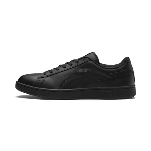 PUMA Unisex Puma Smash v2 L Low-Top, Puma Black-Puma Black, 45 EU