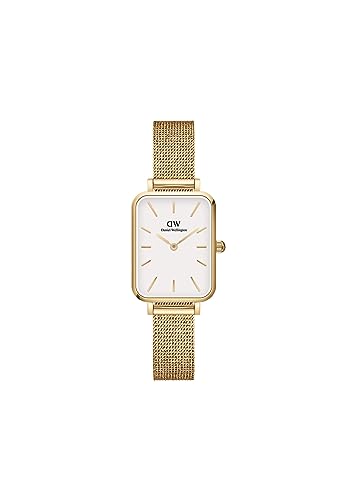 Daniel Wellington Quadro Pressed Evergold Uhr Damen, 20x26mm Edelstahl (316L) Gold Damen Uhr