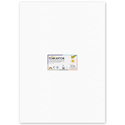 Tonkarton 180g/m², DIN A2, 10 Blatt (Weiß)