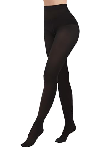AMIYOYO Strumpfhosen Damen 80 DEN Ultra Blickdichte Microfaser Feinstrumpfhose Warm Haltbar mit Komfortbund