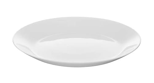 IKEA 6-er Set OFTAST Dessertteller Beilagen, weiß, 19 cm Feinporzellan/gehärtetes Glas/Spülmaschinenfest und mikrowellengeeignet