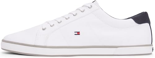 Tommy Hilfiger Herren Vulcanized Sneaker Schuhe, Weiß (White), 43