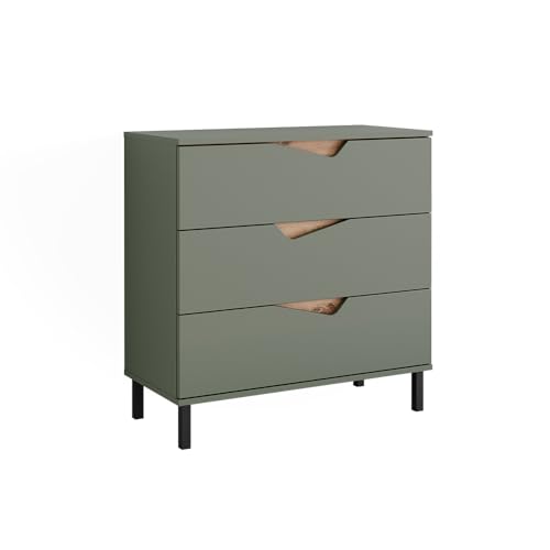 Vicco Kommode Marelle, Grün/Artisan, 80 x 81.2 cm