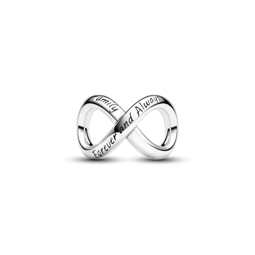 PANDORA Moments Für immer & Ewig Unendlichkeits-Charm aus Sterling Silber, Kompatibel Moments Armbändern, 793243C00