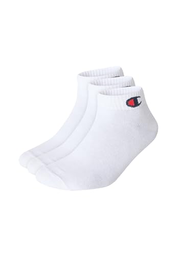 Champion Unisex Basics 3pk Quarter Socken, Weiß, 39-42 EU
