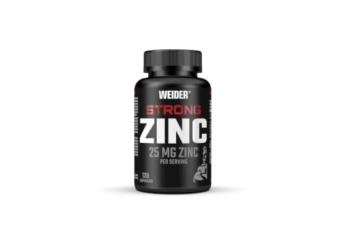 Weider - Strong Zinc Caps - Hochdosiertes Zinkcitrat für optimale Unterstützung - Immunsystem stärken -180 Kapseln