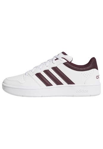 adidas Herren Hoops Classic Shoes, FTWR White/Maroon/FTWR White, 44 2/3 EU