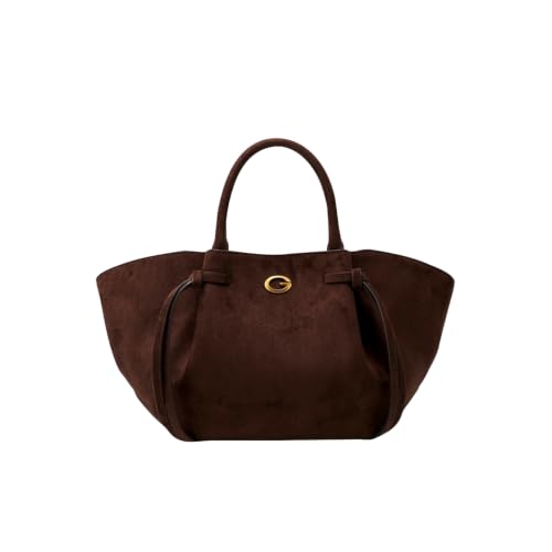 GUESS Umhängetasche Schultertasche Allegra Girlfriend Satchel Espresso dunkelbraun