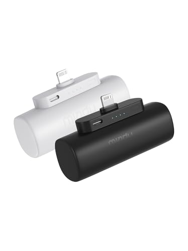 Miady Mini Power Bank für iPhone, 5000mAh Schnellladung ultraschlanker tragbarer externer Akku, Klein Aber Stark Handy Akkupack Kompatibel mit iPhone 14/14Pro/13/12/11/XR/XS usw.
