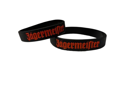 2 Jägermeister Freundschaftsarmbänder im Set Silikon Armband