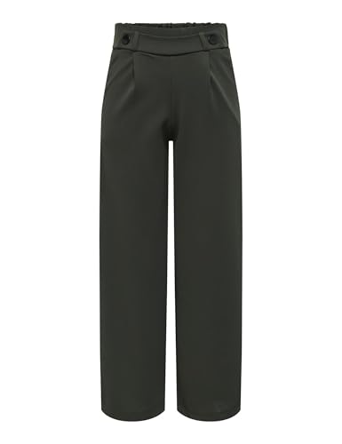JdY Damen Jdygeggo New Long Pant Jrs Noos Hose, Peat/Detail:black Buttons, M / 30L EU