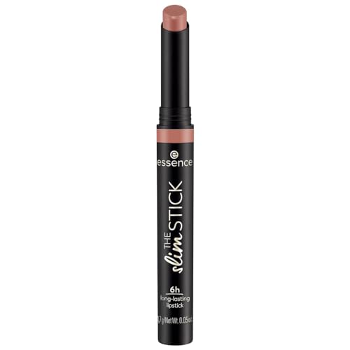 essence THE slim STICK, Lippenstift, Nr. 102, Nude, langanhaltend, pflegend, Expressergebnis, farbintensiv, matt, vegan, ohne Parfüm, ohne Alkohol, ohne Parabene, 1er Pack (1.7g)