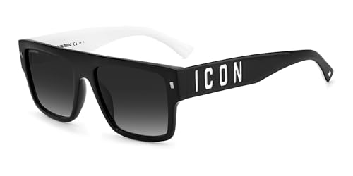 DSQUARED2 ICON Brille ICON 0003/S Größe 56-18 mm Schwarz Weiß