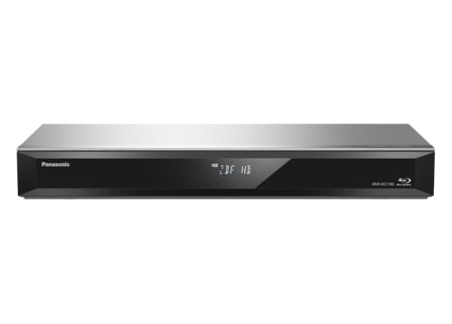 Panasonic DMR-BCT765AG Blu-Ray Player und Recorder mit Twin HD DVB-C Tuner, 500 GB Festplatte, 4K Upscaling, Ultra HD, Simultanaufnahme, Smart Ready, Silber