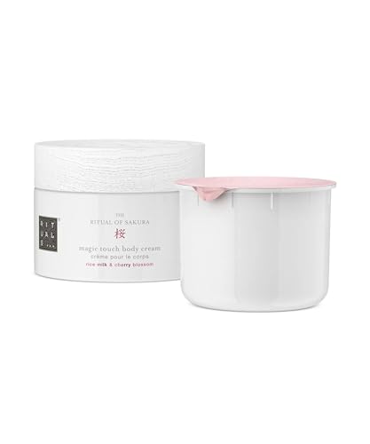 RITUALS Körpercreme und Nachfüllset von The Ritual of Sakura, 2x220 ml - Mit Reismilch, Kirschblüte, Antioxidantien, Vitamin E & Centella Asiatica - Hautpflegende & erneuernde Eigenschaften