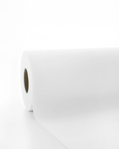 serviettendirekt.de ALLES FÜR DEN GEDECKTEN TISCH Airlaid Tischdeckenrolle, 118 cm x 25 m 1 Stück/Rolle Rollenware Tischdecke Tischtuch Meterware auf Rolle (Weiß)
