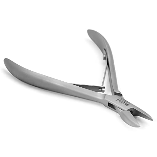 Blizzard Nagelzange - Eckenzange Spitzen mit Radius abgerundet - Podologie-Werkzeug für Arbeiten bis in den Nagelfalz ideal auch bei Diabetikern - Fußpflege CE Medizinprodukt Edelstahl - 13 cm
