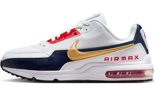 Nike Herrenschuh Nike Air Max Ltd 3 Premium Schuh (Herren), White/Metallic Gold-Midnight Navy, 695484-186, 45 EU (11 US)