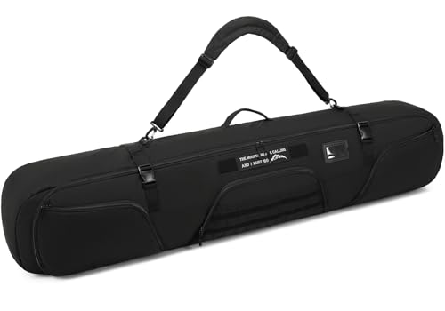 BlesMaller Reise Snowboardtasche gepolster Skisack Taktische Skitasche für 170cm Snowboard Skischuhe Skianzug & Skiausrüstung