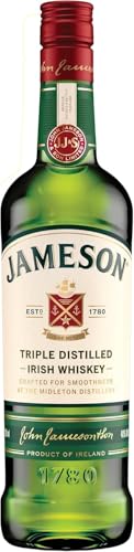 Jameson Irish Whiskey, Blended Irish Whiskey aus feinen, dreifach destillierten Pot Still & Grain Whiskeys, Milder & zeitloser Whisky aus Irland, 1 x 0,7 l