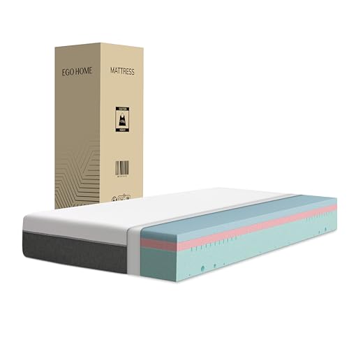 EGO HOME Matratze 90x200 cm 20 cm Hoch Weich Kaltschaummatratze mit 3-lagigem Kaltschaum & Beidseitig nutzbar - Druckentlastend, Punktelastisch, Atmungsaktiv, Rückenschonend, Öko-Tex Zertifiziert