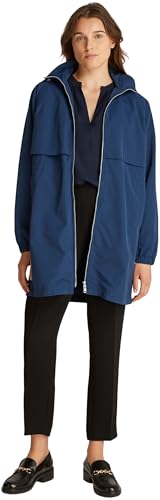 Tommy Hilfiger Damen Windbreaker Jacke Nylon Waisted Lang, Blau (Night Sky), XS