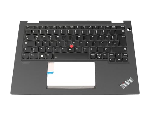 Lenovo 5M11C18789 Original Tastatur inkl. Topcase DE (deutsch) schwarz/grau mit Backlight und Mouse-Stick (no WWAN) für TP Yoga X13 Gen 2 20W8/20W9