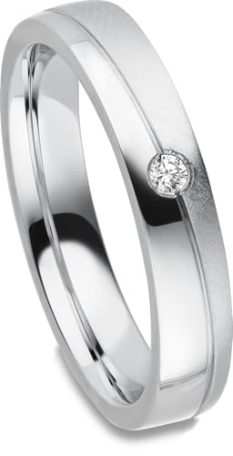 Kolibri Rings Damenring Zirkonia Stein 925 Sterling Silber Ring Ehering Verlobungsring Partnerring Freundschaftsring - Inkl. Gravur und Etui