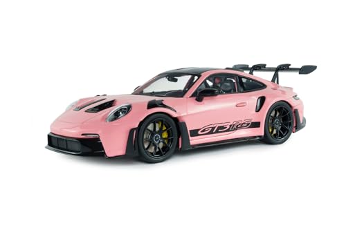 Solido - Porsche 911 GT3 RS 2024 1:18 – Die-Cast Modellauto, Sammlermodell aus Metall, pink, Exklusives Deutschland Modell, mit Kunststoffsockel, Fensterkarton
