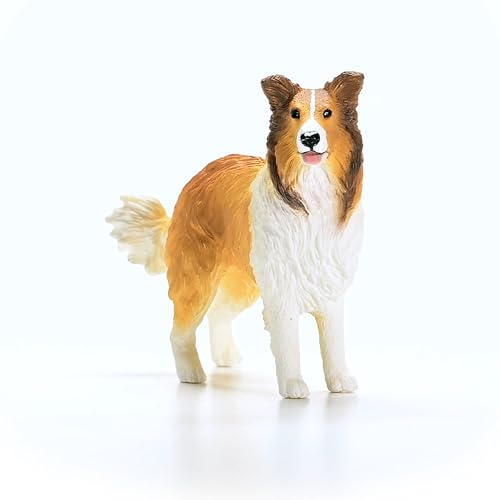 schleich Farm World | Collie 13998 | schleich Bauernhof Spielfigur | detailgetreue Tierfiguren | tolles Geschenk für Jungen und Mädchen | Bauernhof Spielzeug ab 3 Jahre | 8 x 3 x 6 cm