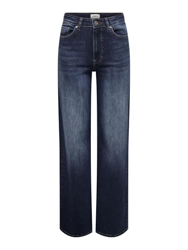 ONLY Female Jeans mit weitem Bein ONLMADISON Hohe Taille Weiter Beinschnitt Jeans