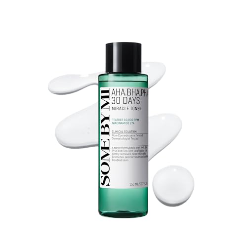 SOME BY MI AHA BHA PHA 30 Days Miracle Toner – 150ml – Exfolierendes Gesichtswasser mit Salicylsäure für alle Hauttypen – Porenpflege & Ölkontrolle mit 2% Niacinamid – Koreanische Hautpflege