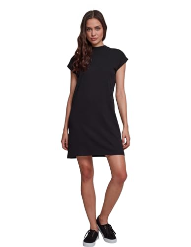 Urban Classics Ladies Turtle Extended Shoulder Dress, black, L